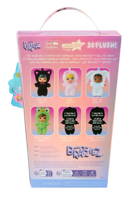 Porte-clés en peluche Bratz Bratziez Iconz Seriez (paquet unique)