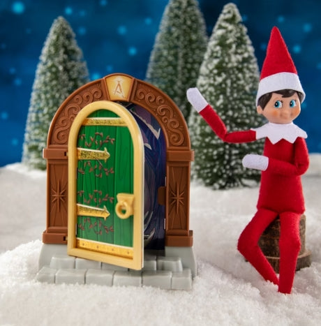 Elf on The Shelf Magische Tür mit Nordpol-Szene & 4 Austauschbaren Türen
