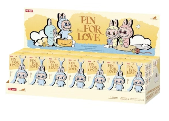 Pop Mart Labubu The Monsters Pin for Love Series Vinyl-Plüschanhänger (A-M) (Einzelbox)