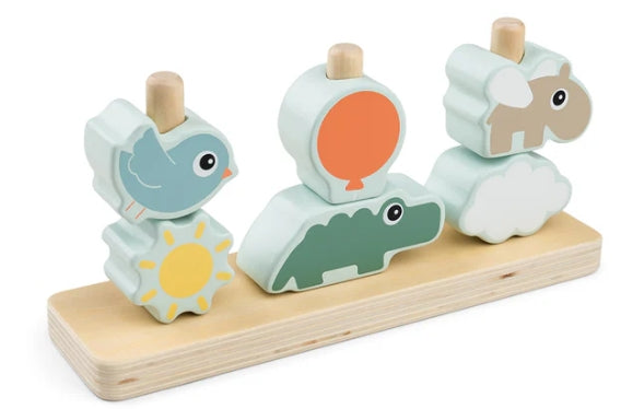 Done by Deer Stapelspielzeug Happy clouds Farbmix