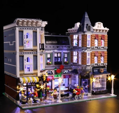 BrickBling LED Licht Set für LEGO Creator Expert Stadtleben (10255) inkl. Fernbedienung