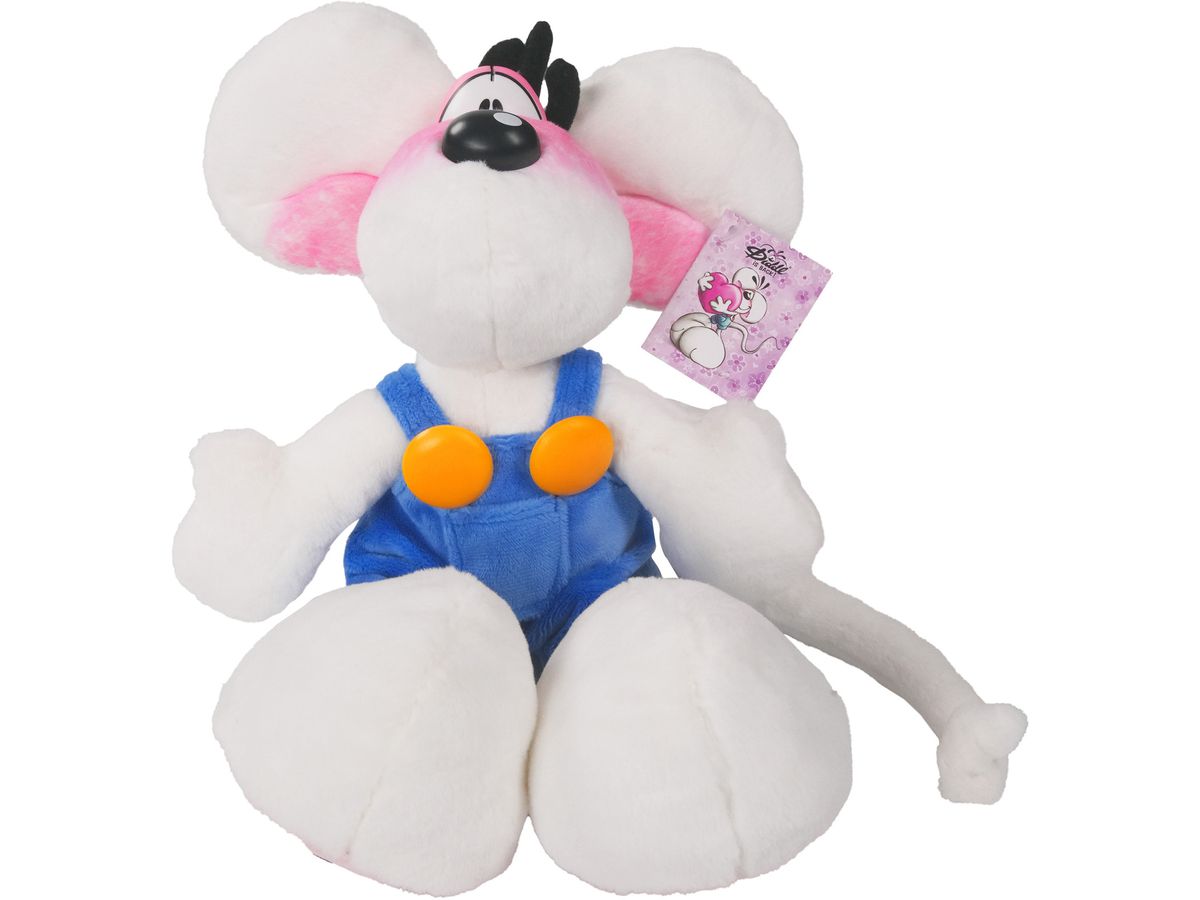 Diddl Plüschtier Diddl in blauer Latzhose 30 cm