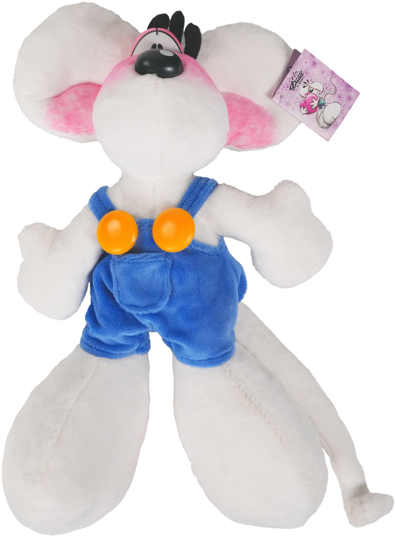 Diddl Plüschtier Diddl in blauer Latzhose 30 cm
