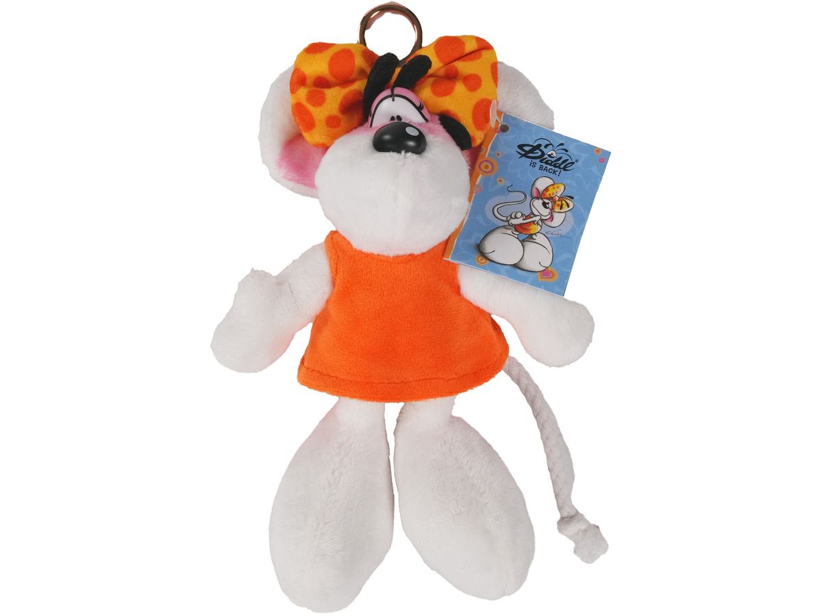 Diddl Plüschtier Diddlina im orangefarbenen Kleid 15 cm