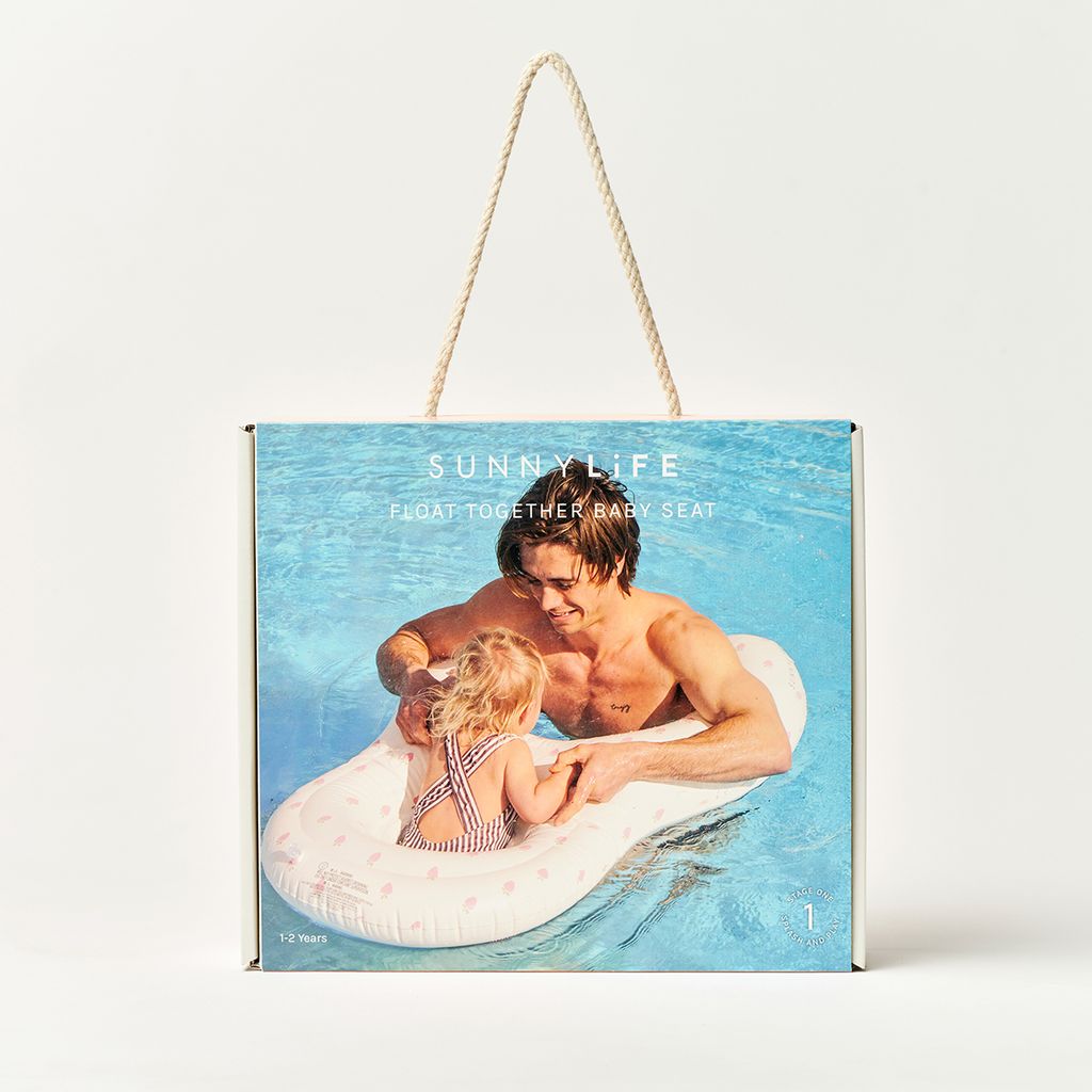 Sunnylife Schwimmender Babysitz EU Strawberry Sunshine
