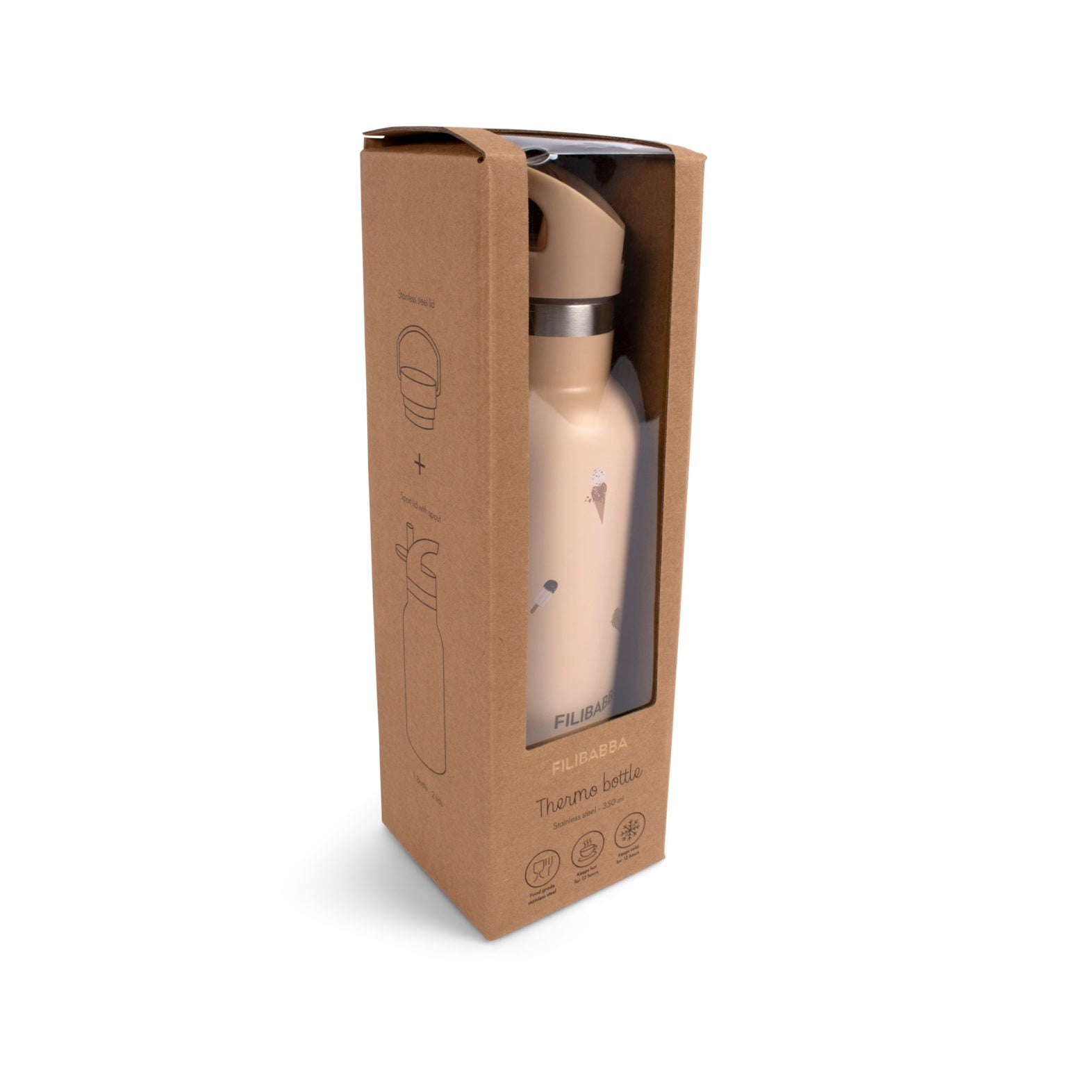 Filibabba Trinkflasche aus rostfreiem Edelstahl - Cool Summer