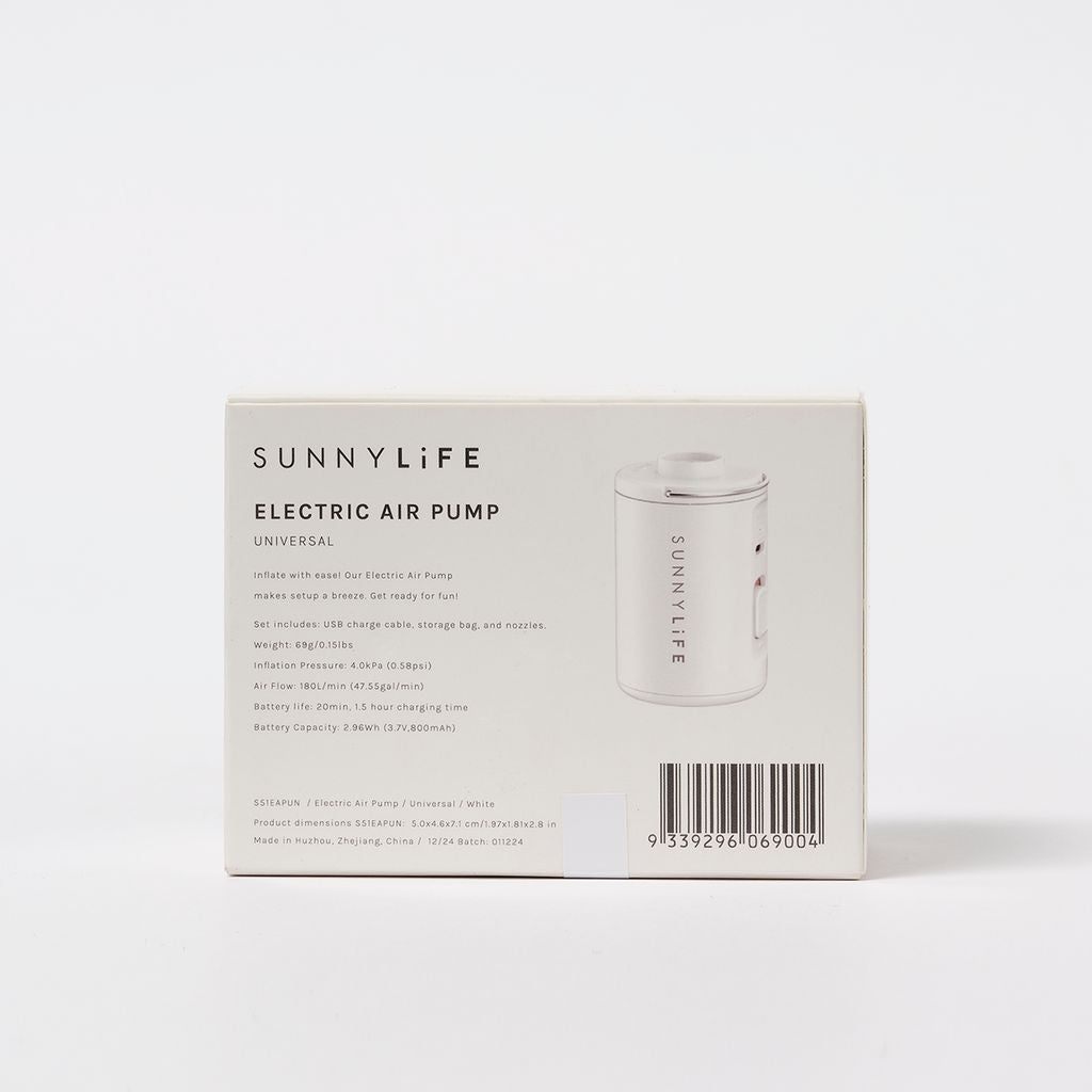 Sunnylife Elektrische Pumpe Universal Weiss