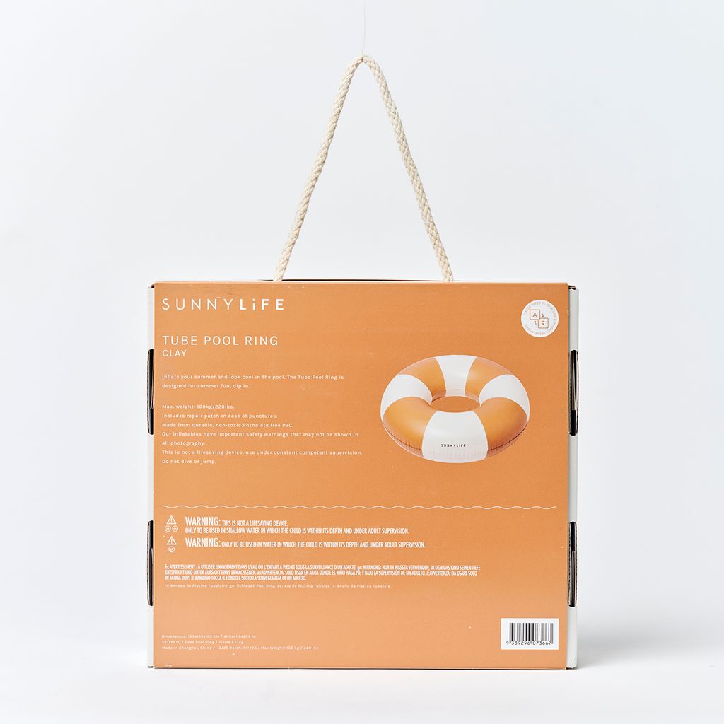 Sunnylife Tube Pool Ring Tierra Clay