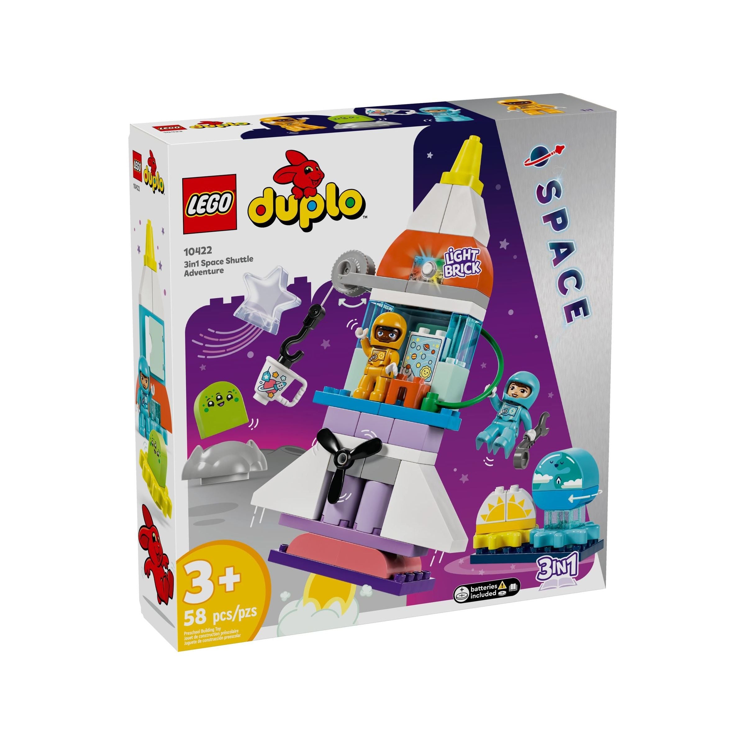 LEGO Duplo 3-in-1-Spaceshuttle für viele Abenteuer 10422
