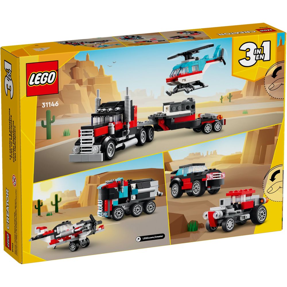 LEGO Creator Tieflader mit Hubschrauber 31146
