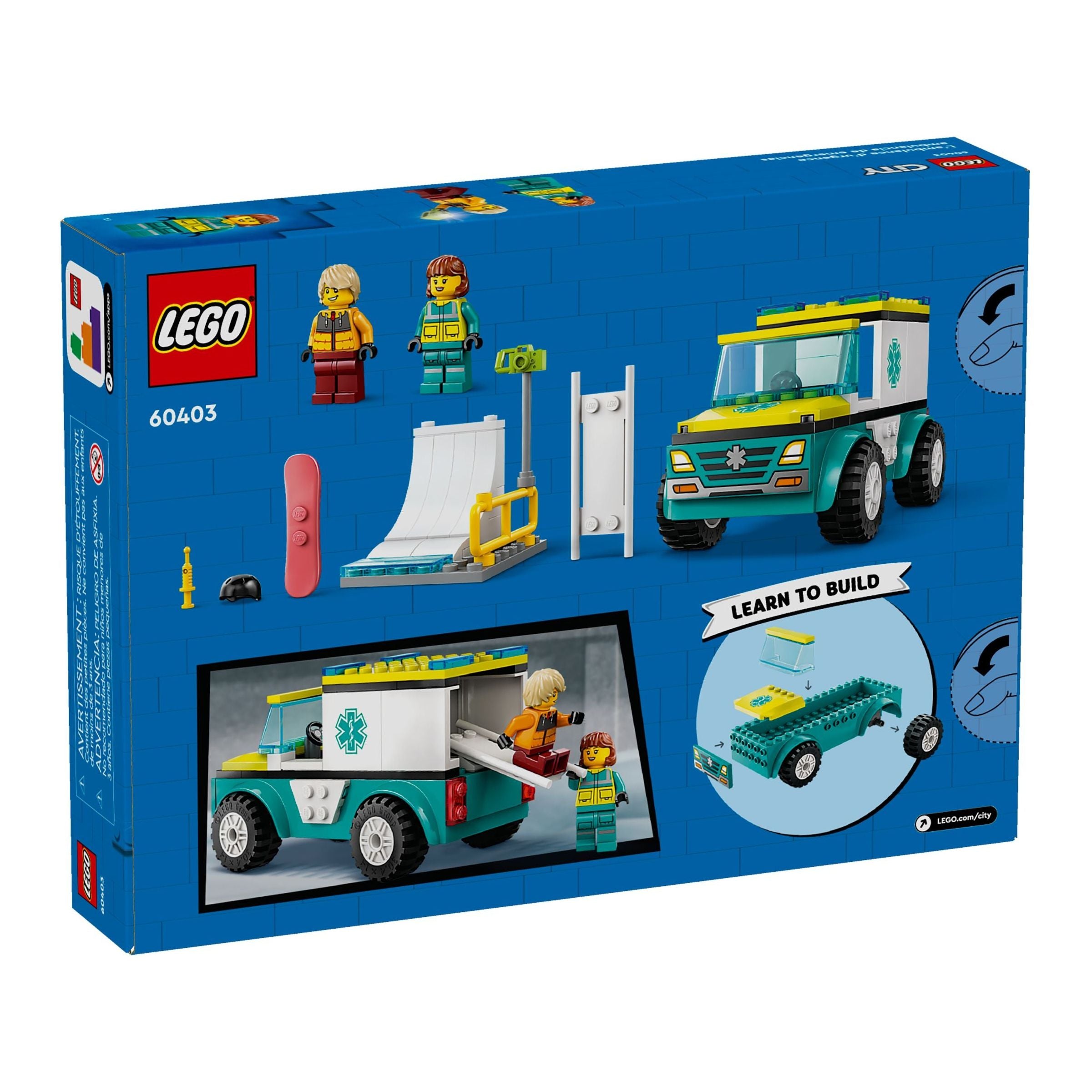 LEGO City Rettungswagen und Snowboarder 60403