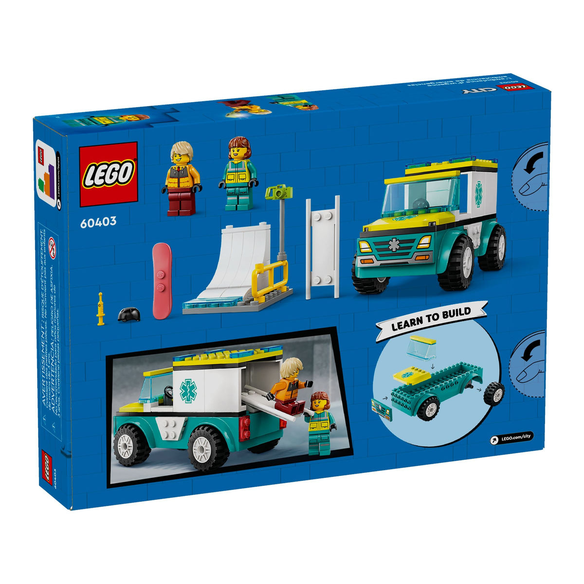 LEGO City Rettungswagen und Snowboarder 60403