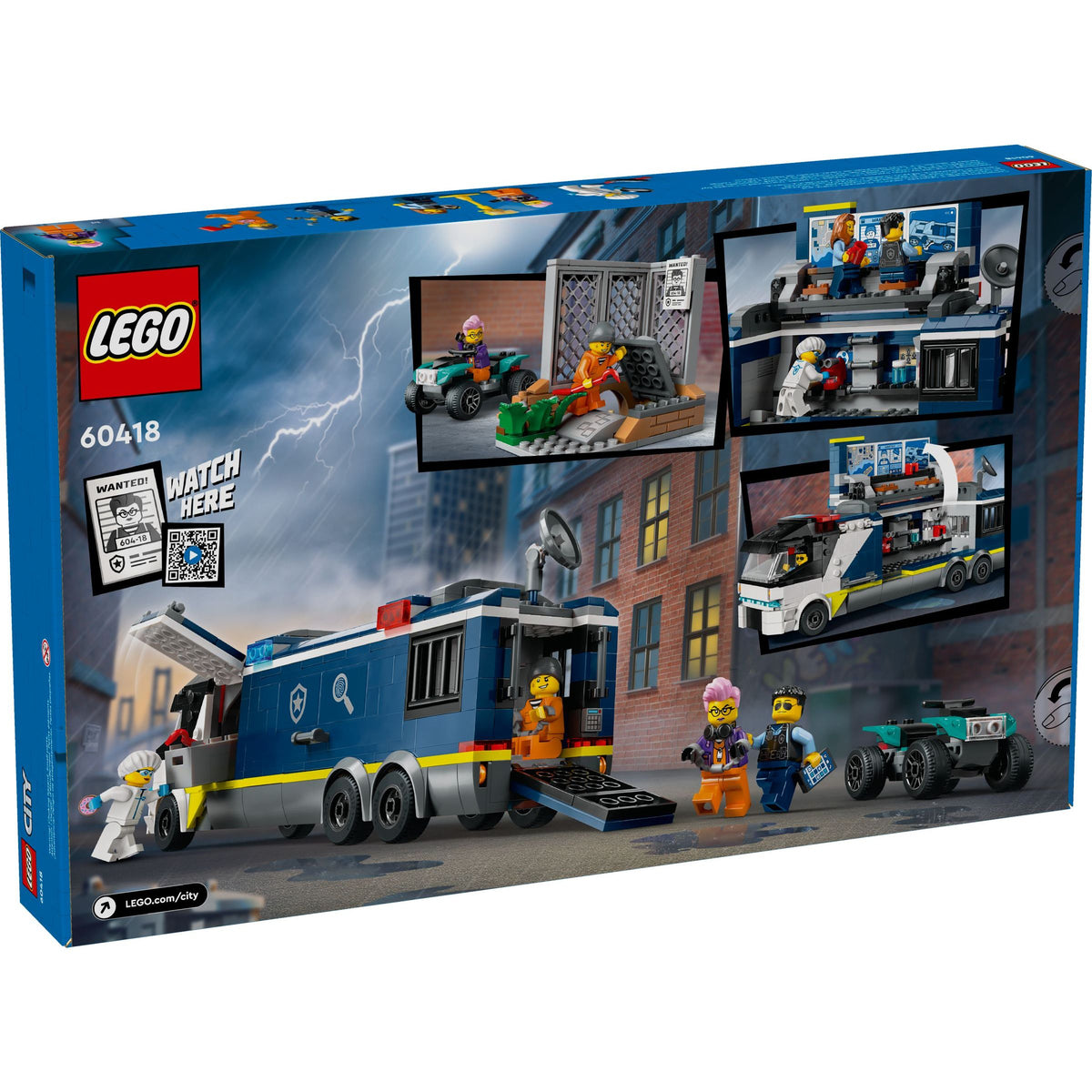 LEGO City Polizeitruck mit Labor 60418