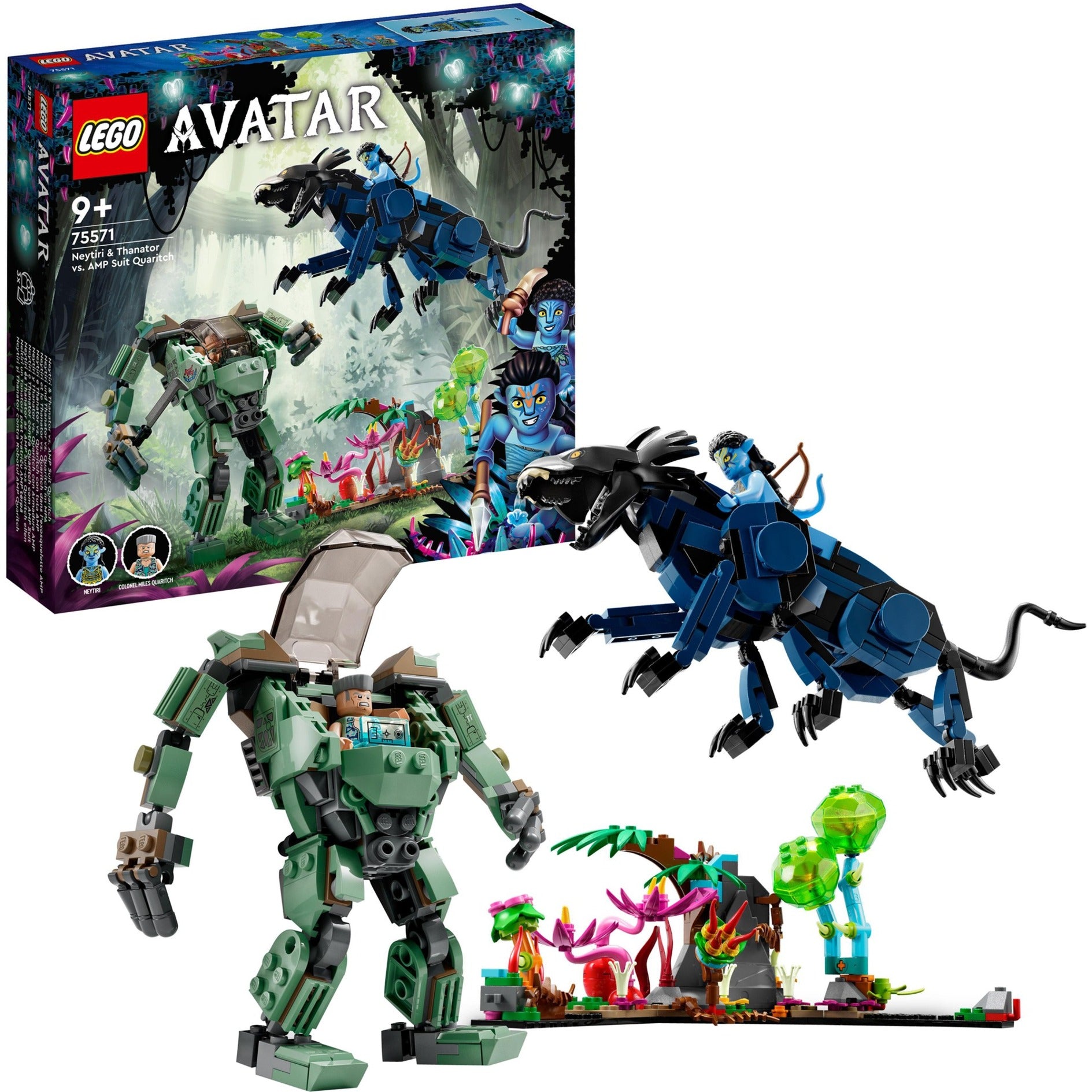 LEGO Avatar Neytiri und Thanator vs. Quaritch im MPA 75571