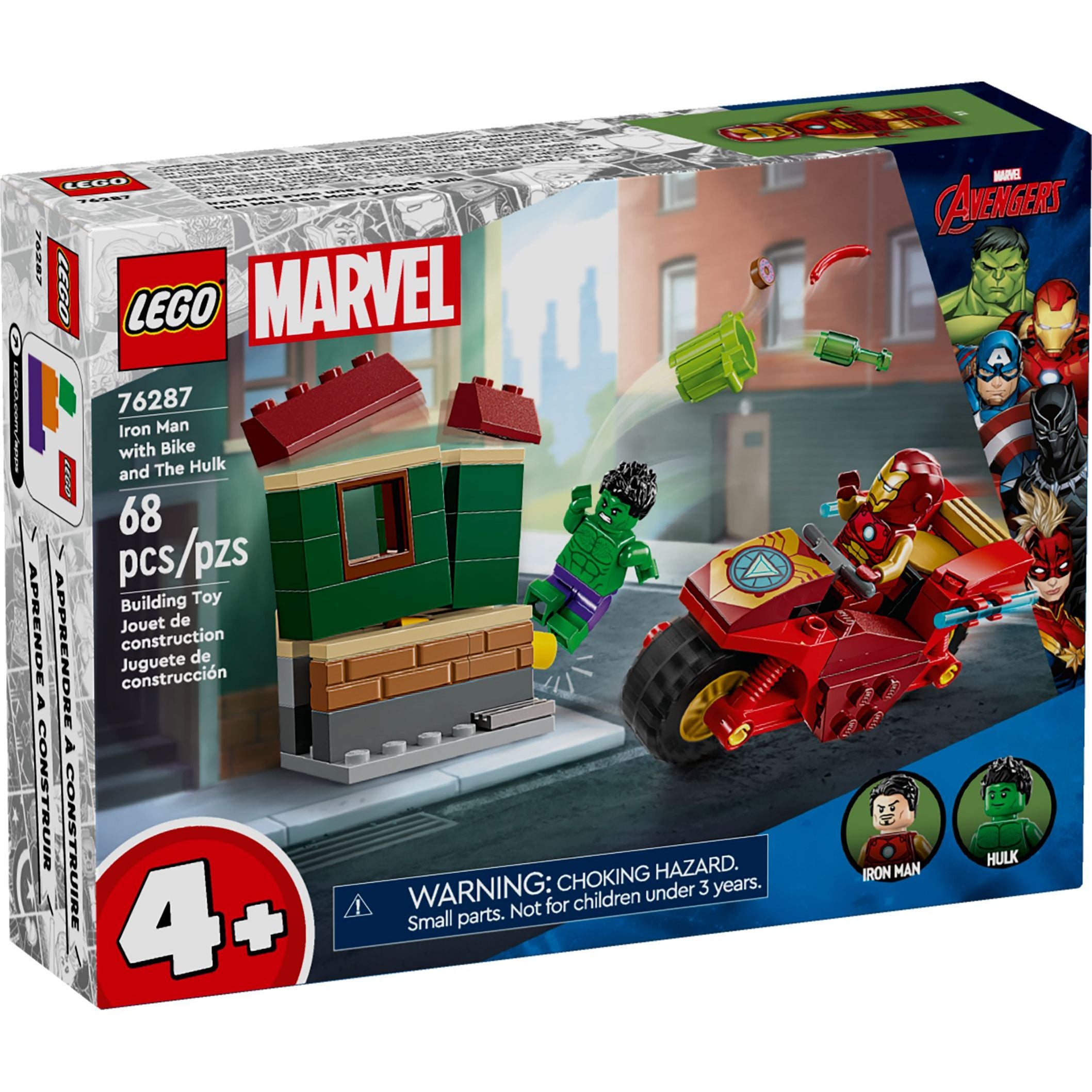 LEGO Marvel Super Heroes Iron Man mit Bike und der Hulk 76287