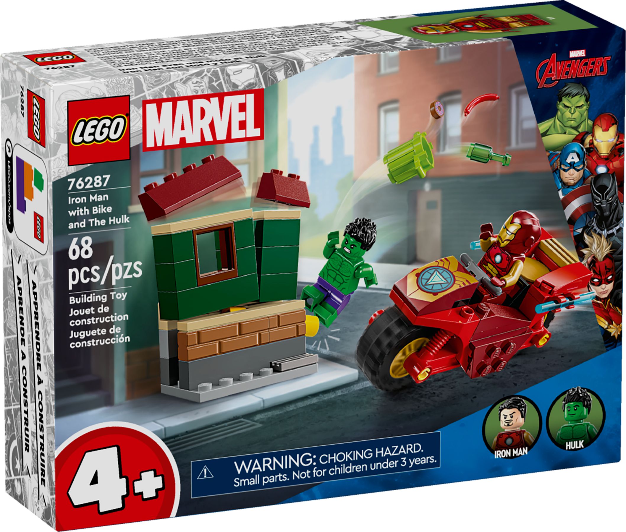 LEGO Marvel Super Heroes Iron Man mit Bike und der Hulk 76287
