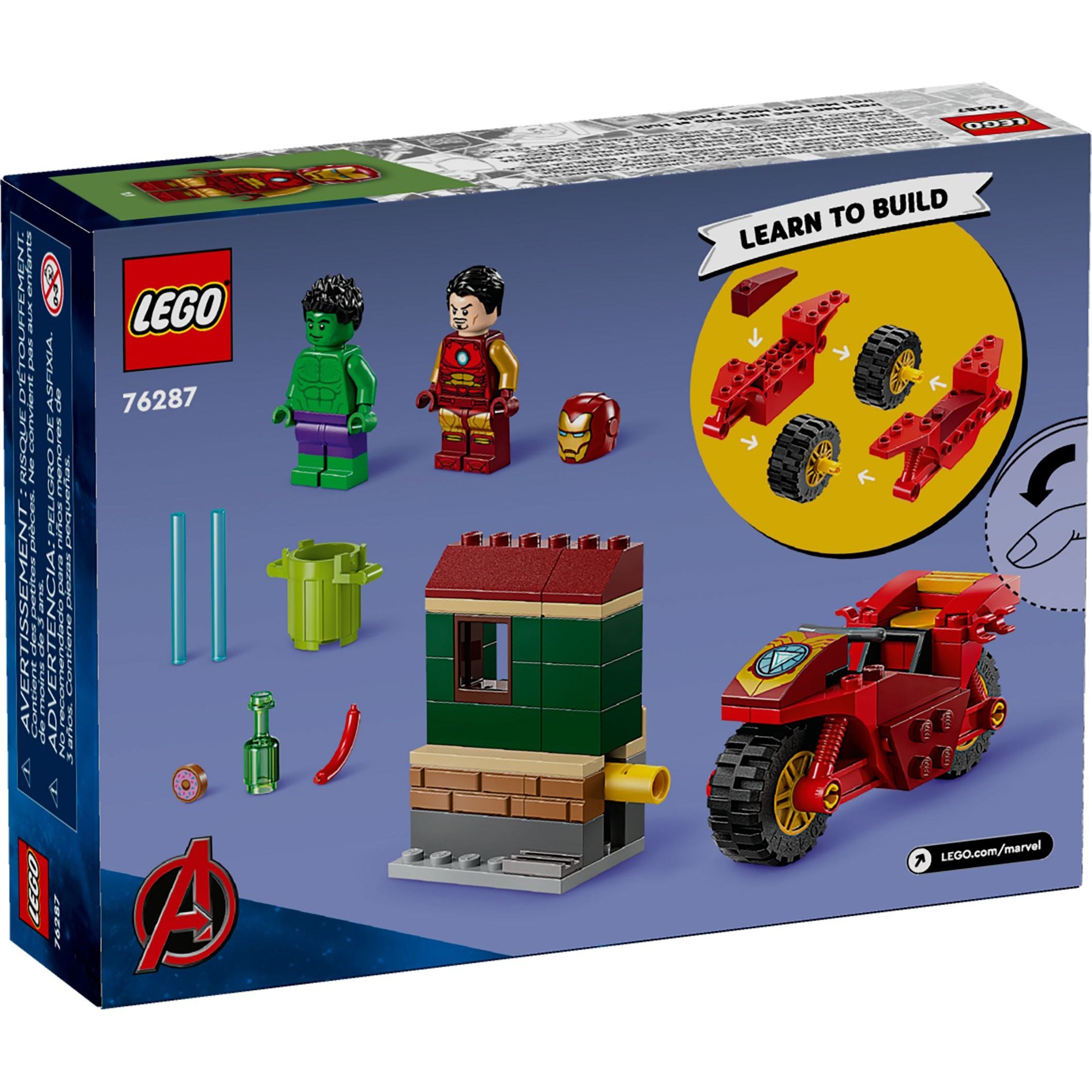 LEGO Marvel Super Heroes Iron Man mit Bike und der Hulk 76287