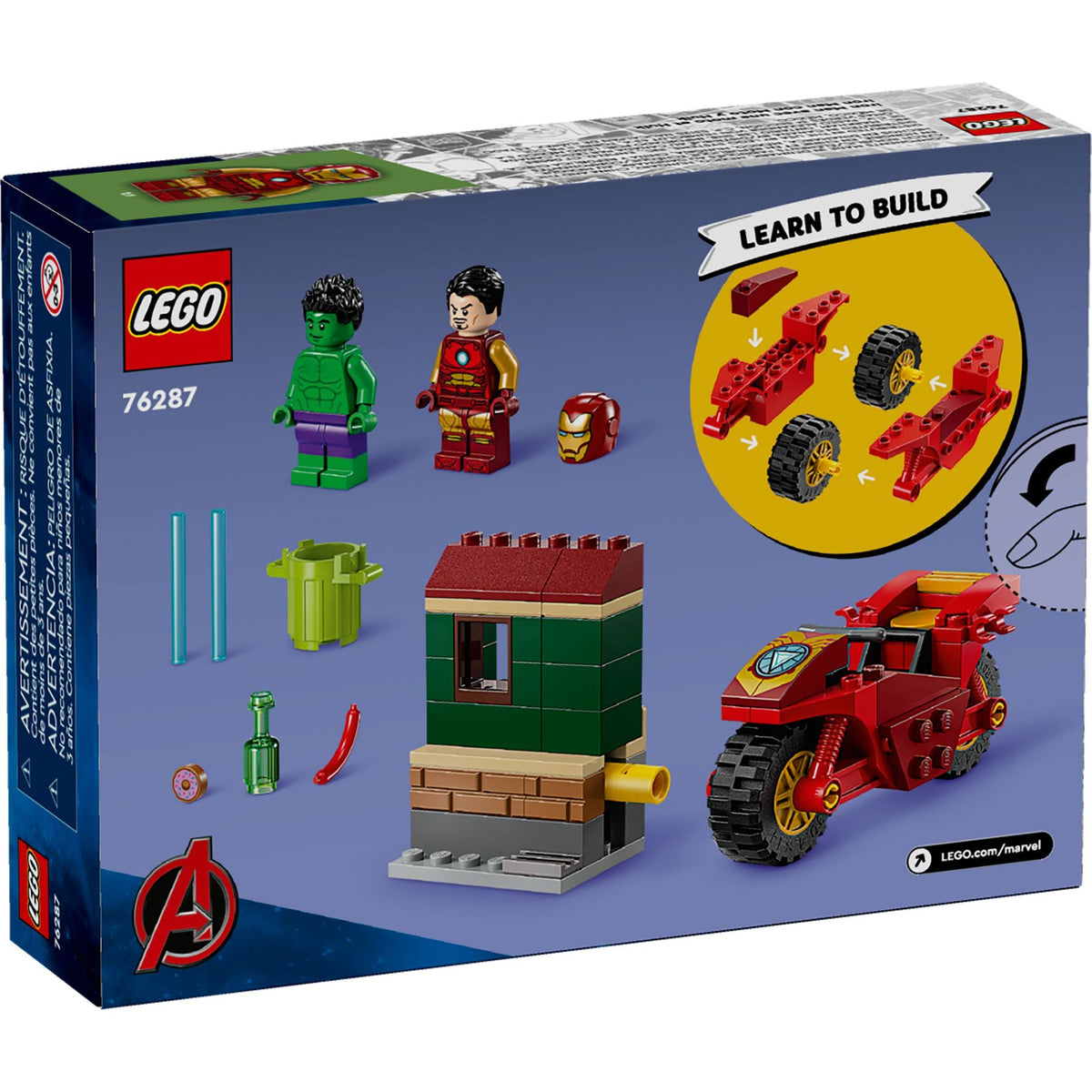 LEGO Marvel Super Heroes Iron Man mit Bike und der Hulk 76287
