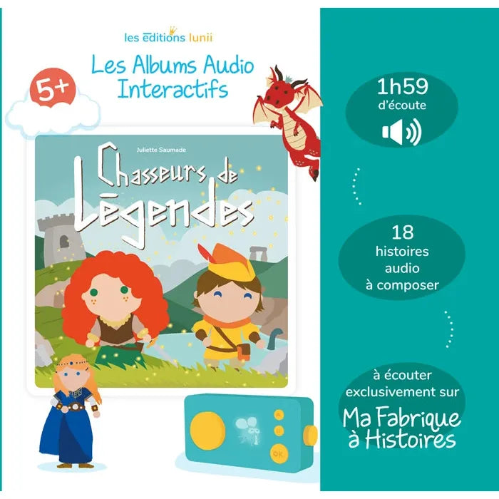 LUNII ALBUM AUDIO INTERACTIF CHASSEURS DE LEGENDES 5+ (FR)