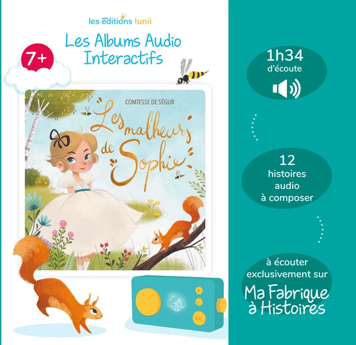 LUNII ALBUM AUDIO INTERACTIF LES MALHEURS DE SOPHIE 7+ (FR)