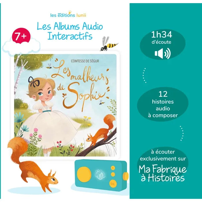 LUNII ALBUM AUDIO INTERACTIF LES MALHEURS DE SOPHIE 7+ (FR)