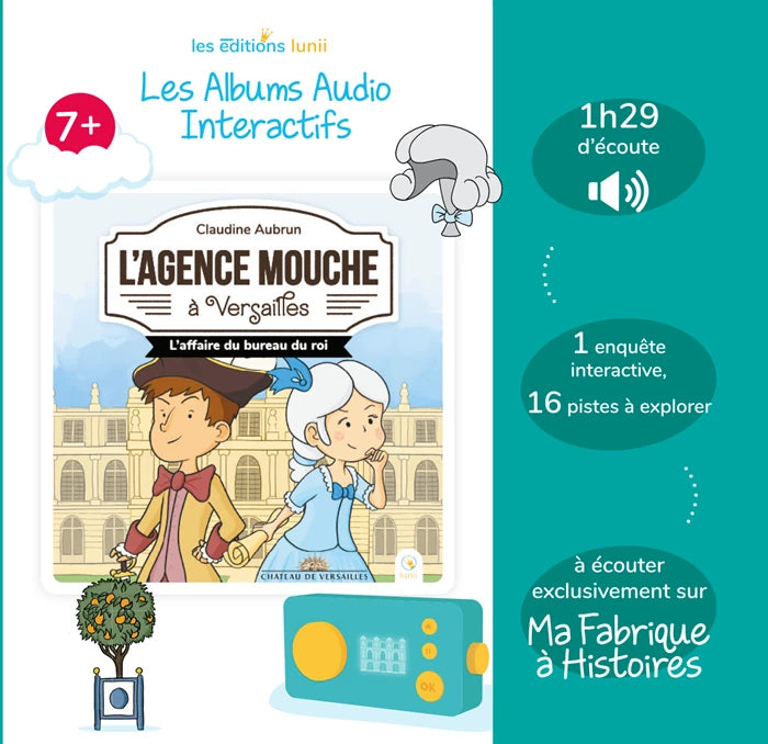 LUNII ALBUM AUDIO INTERACTIF L'AGENCE MOUCHE A VERSAILLES 7+ (FR)
