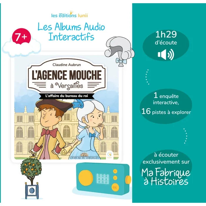 LUNII ALBUM AUDIO INTERACTIF L'AGENCE MOUCHE A VERSAILLES 7+ (FR)