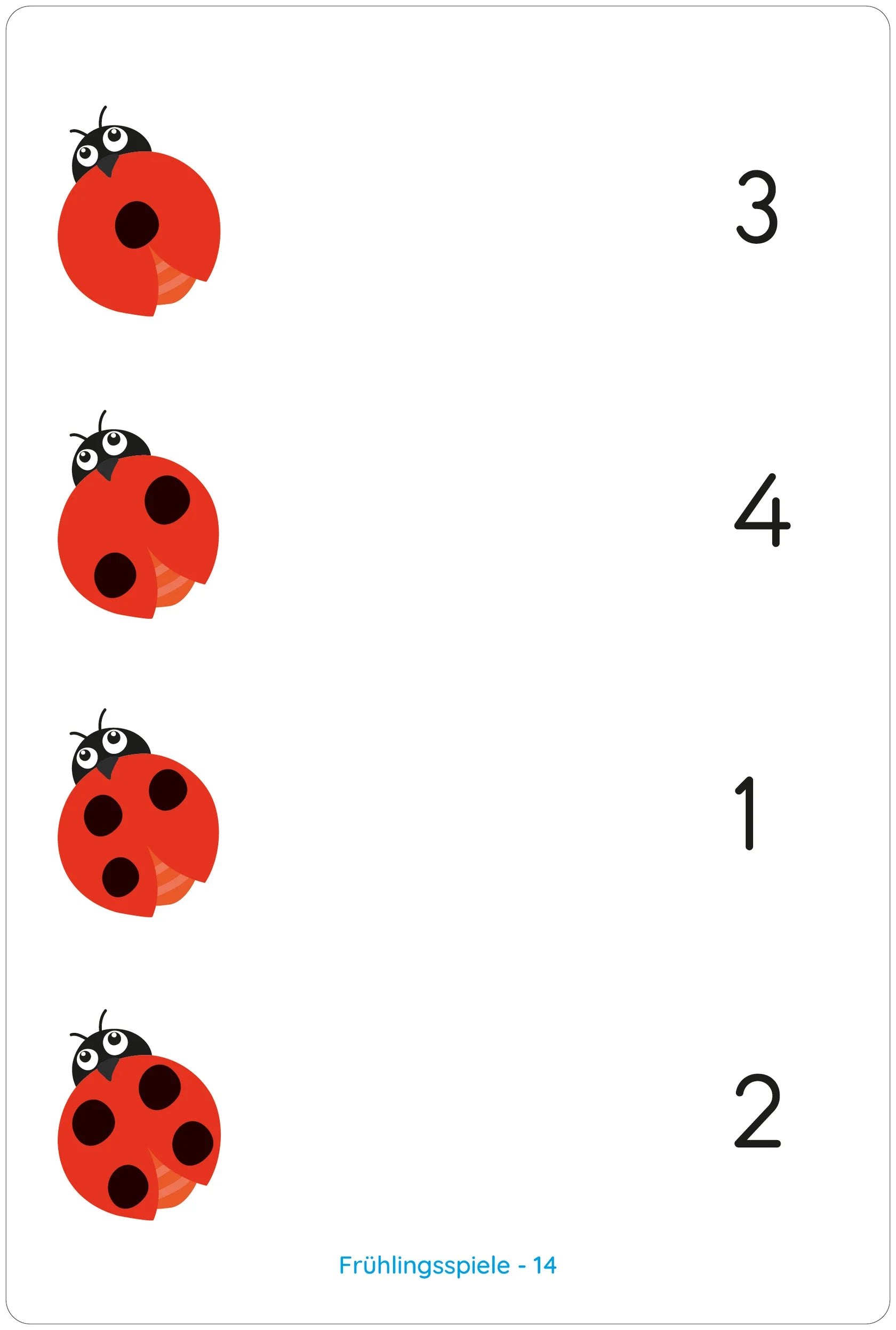 Kölner Lernspielverlag Lemo Kartensatz Frühlingsspiele (ab 4 Jahren)