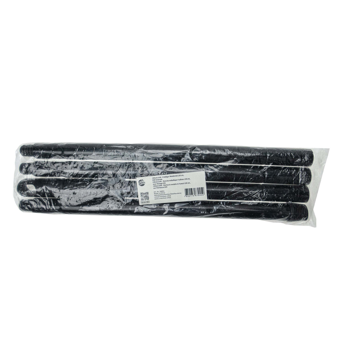 CREaCLEAN 4-teiliger Metallstiel 130 cm, DIN Gewinde