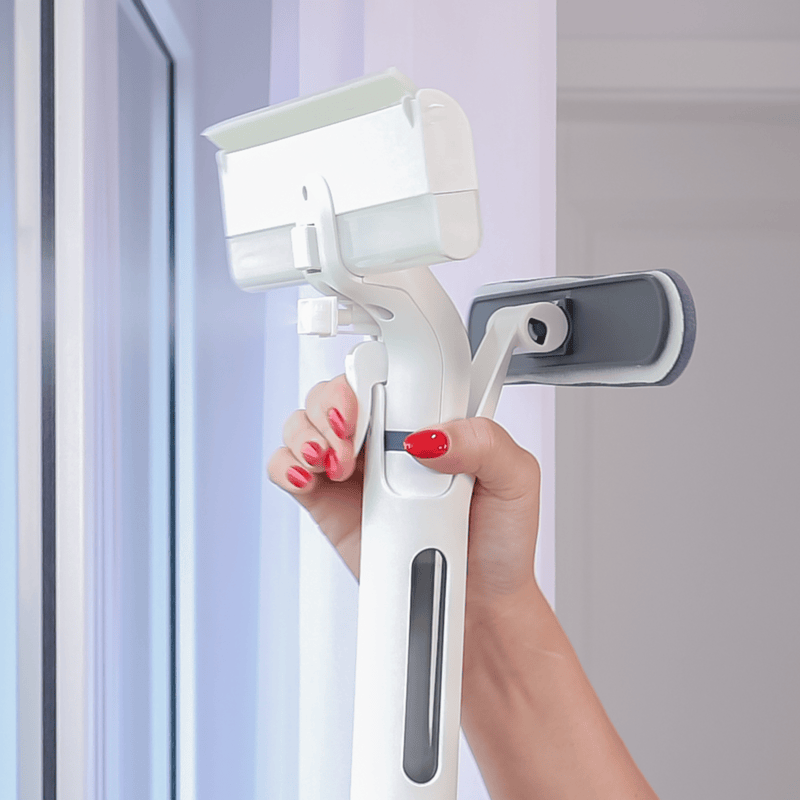 CREaCLEAN Mr. Perfect SPRAY – Teleskopfensterwascher mit Sprühfunktion