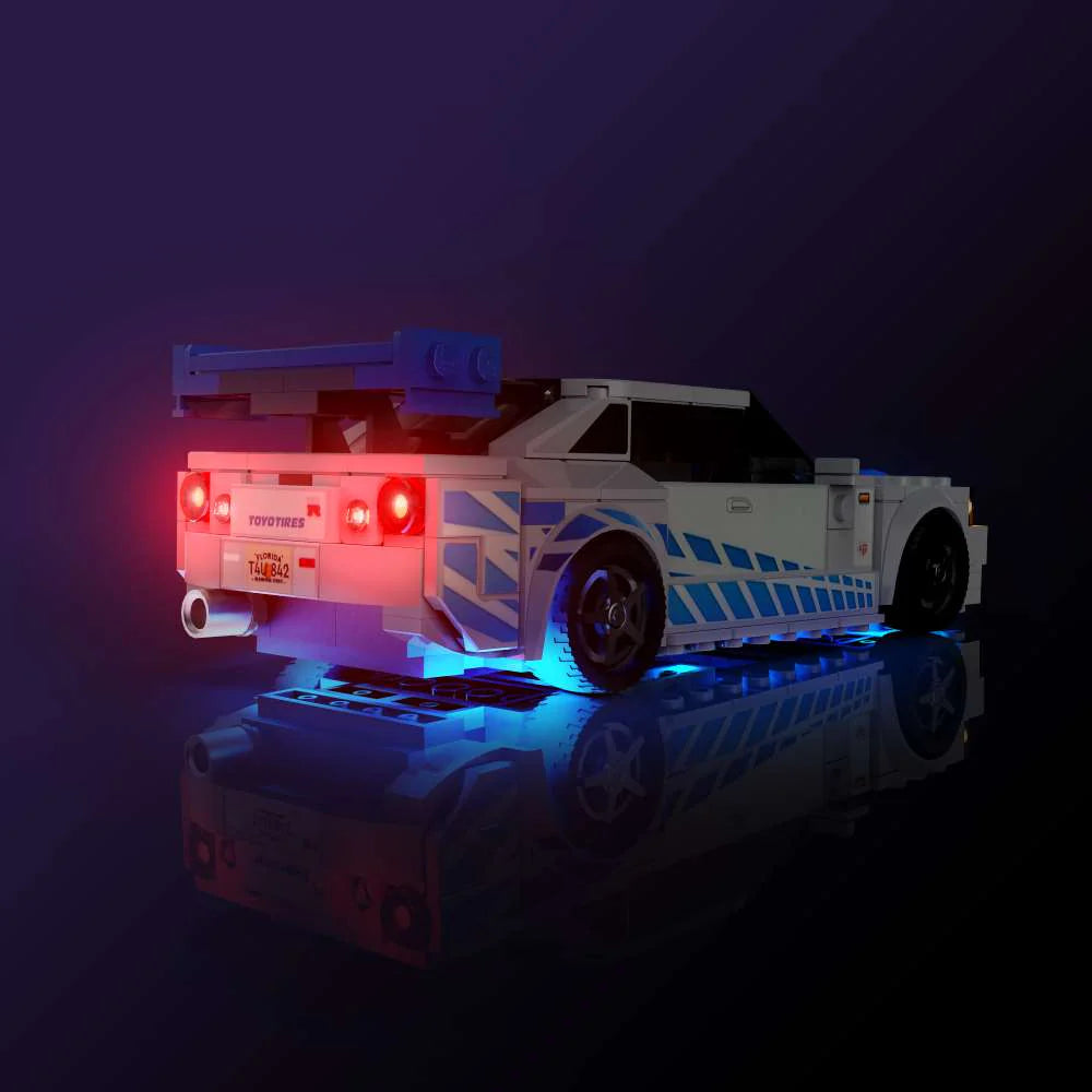 LMB 2.0 LED Licht Set für LEGO Speed Champions Nissan Skyline GT-R (R34) 76917