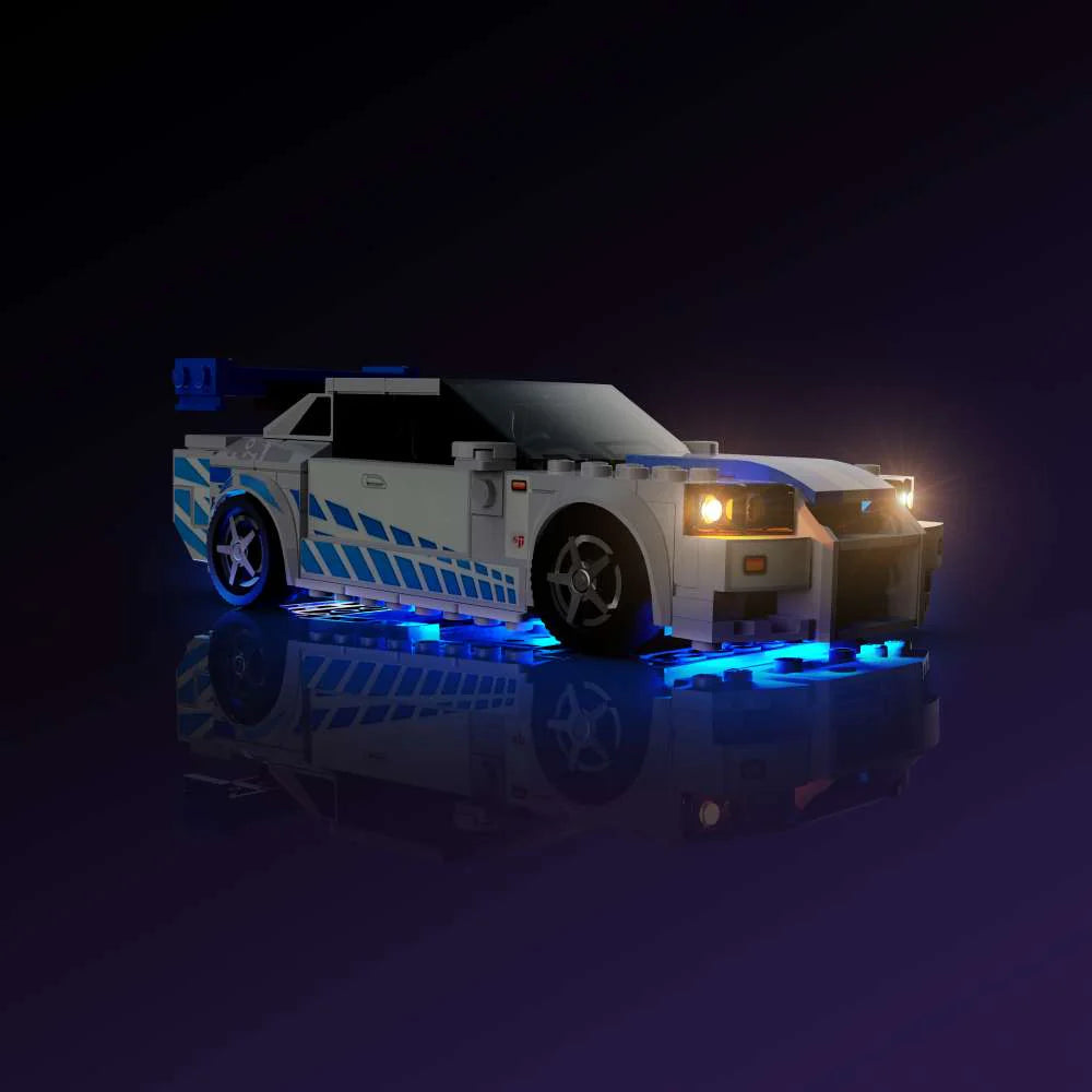 LMB 2.0 LED Licht Set für LEGO Speed Champions Nissan Skyline GT-R (R34) 76917