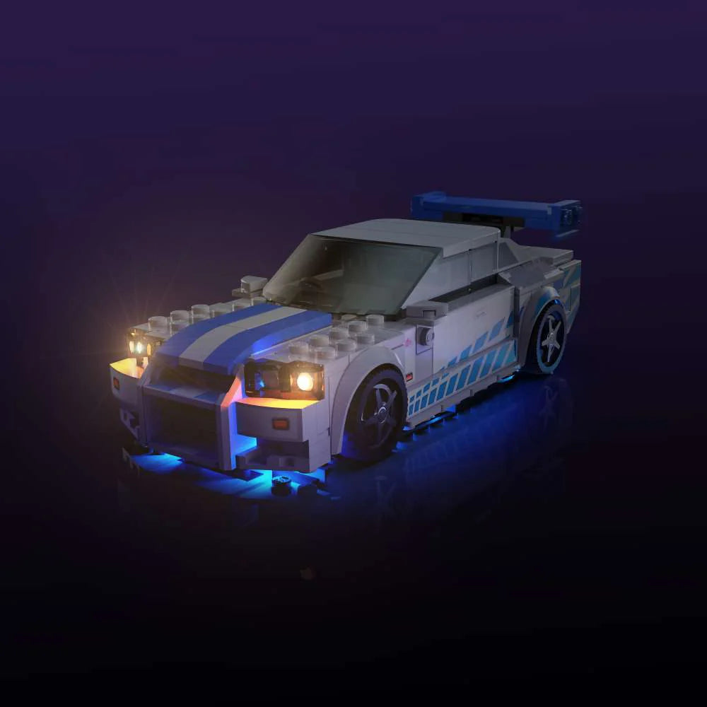 LMB 2.0 LED Licht Set für LEGO Speed Champions Nissan Skyline GT-R (R34) 76917