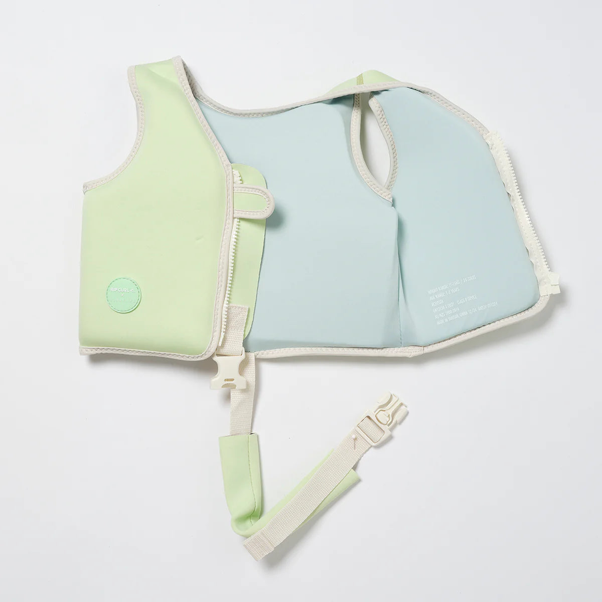 Sunnylife Kids Swim Vest 3-6 Shred Turtle Aqua