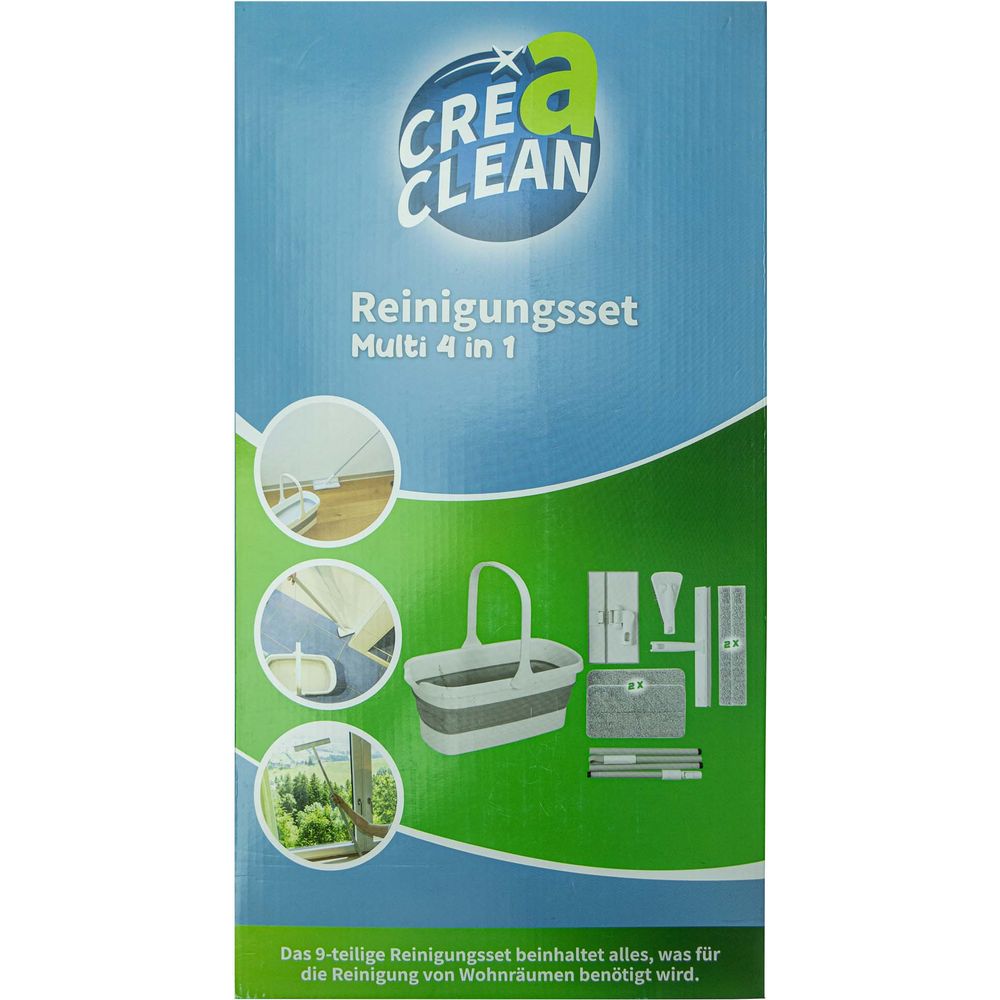 CREACLEAN Reinigungsset 9-teilig, 4 in 1