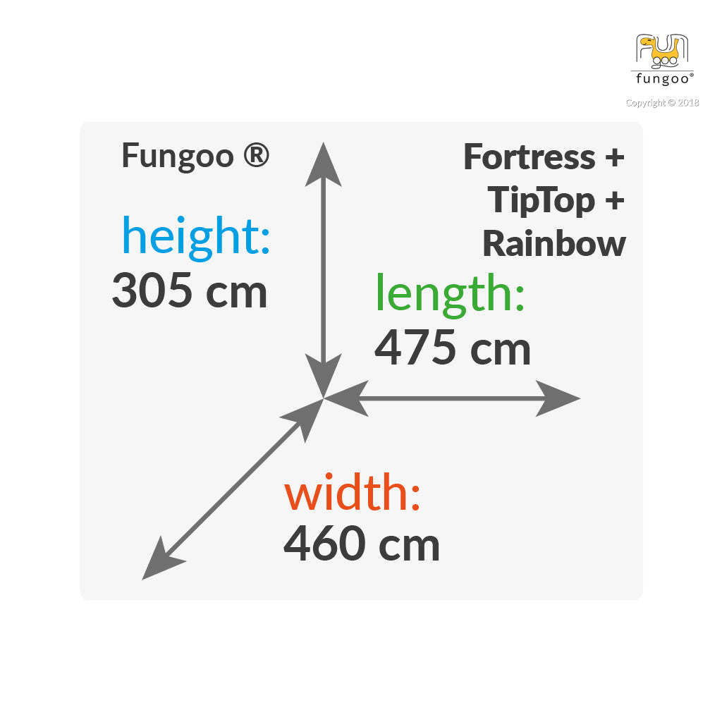 Fungoo SET RAINBOW FORTRESS TIP slide GREEN