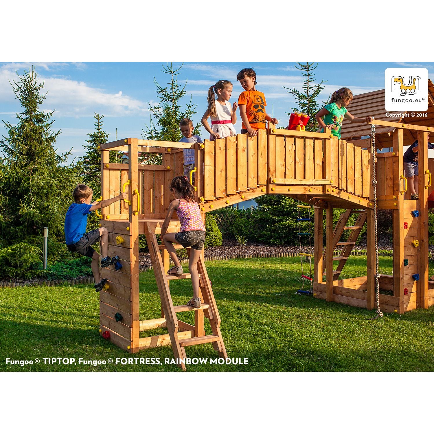 Fungoo SET RAINBOW FORTRESS TIP slide GREEN