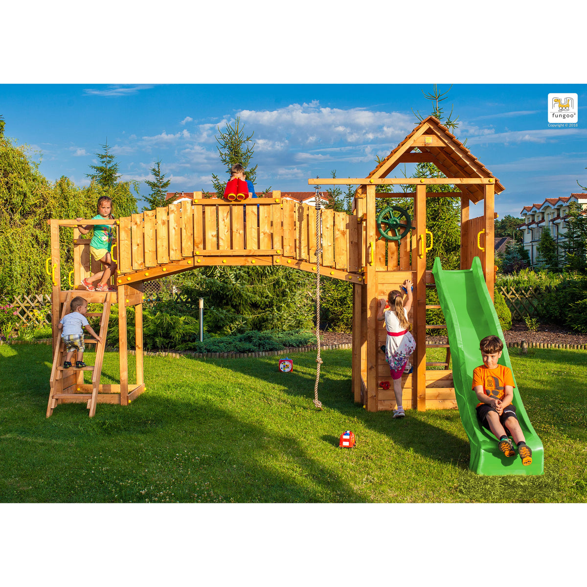 Fungoo SET RAINBOW FORTRESS TIP slide GREEN