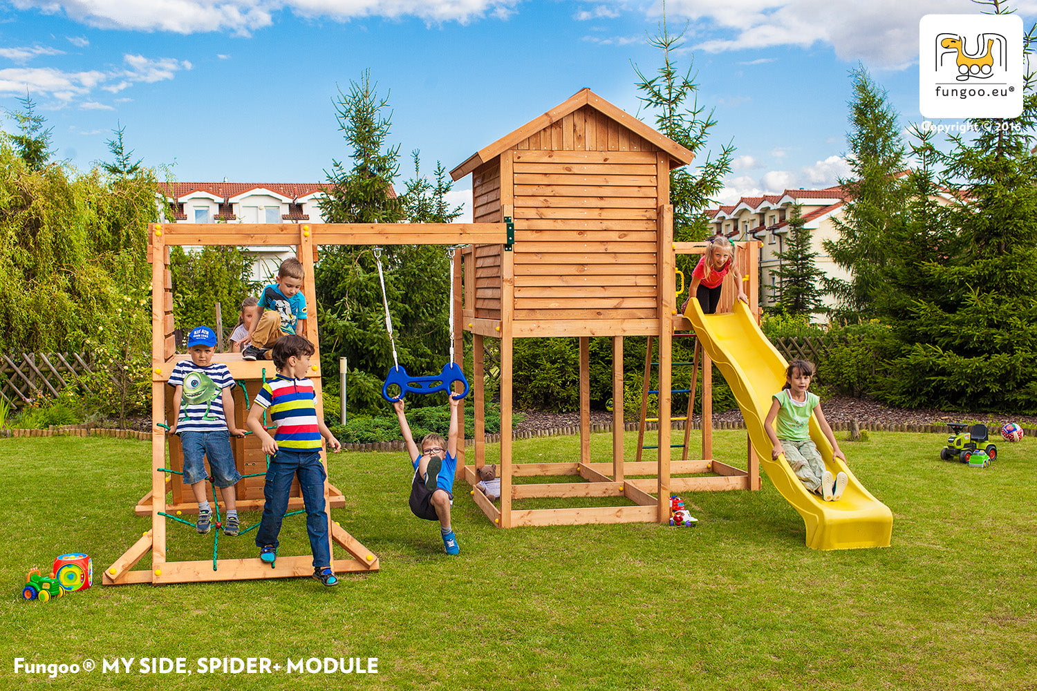 Fungoo SET MySIDE SPIDER slide YELLOW