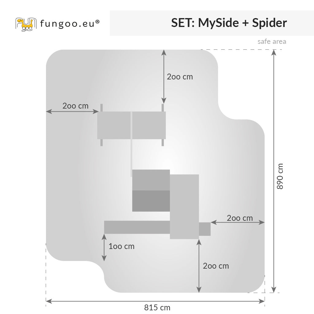 Fungoo SET MySIDE SPIDER slide YELLOW