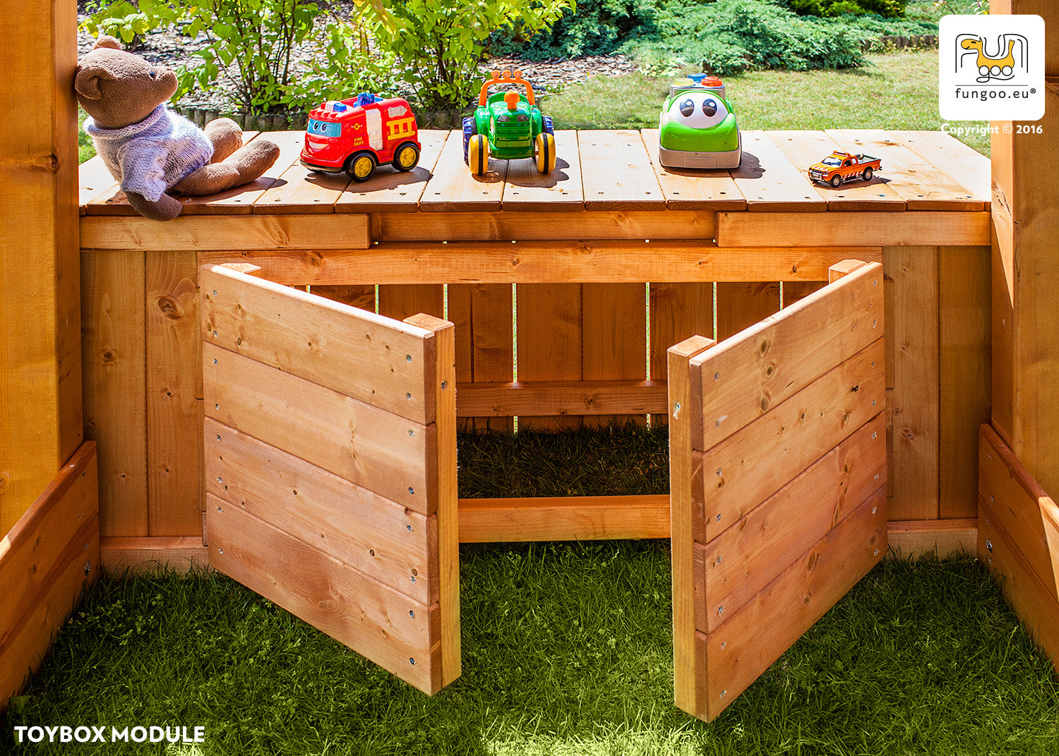 Fungoo SET FORTRESS TOYBOX slide GREEN