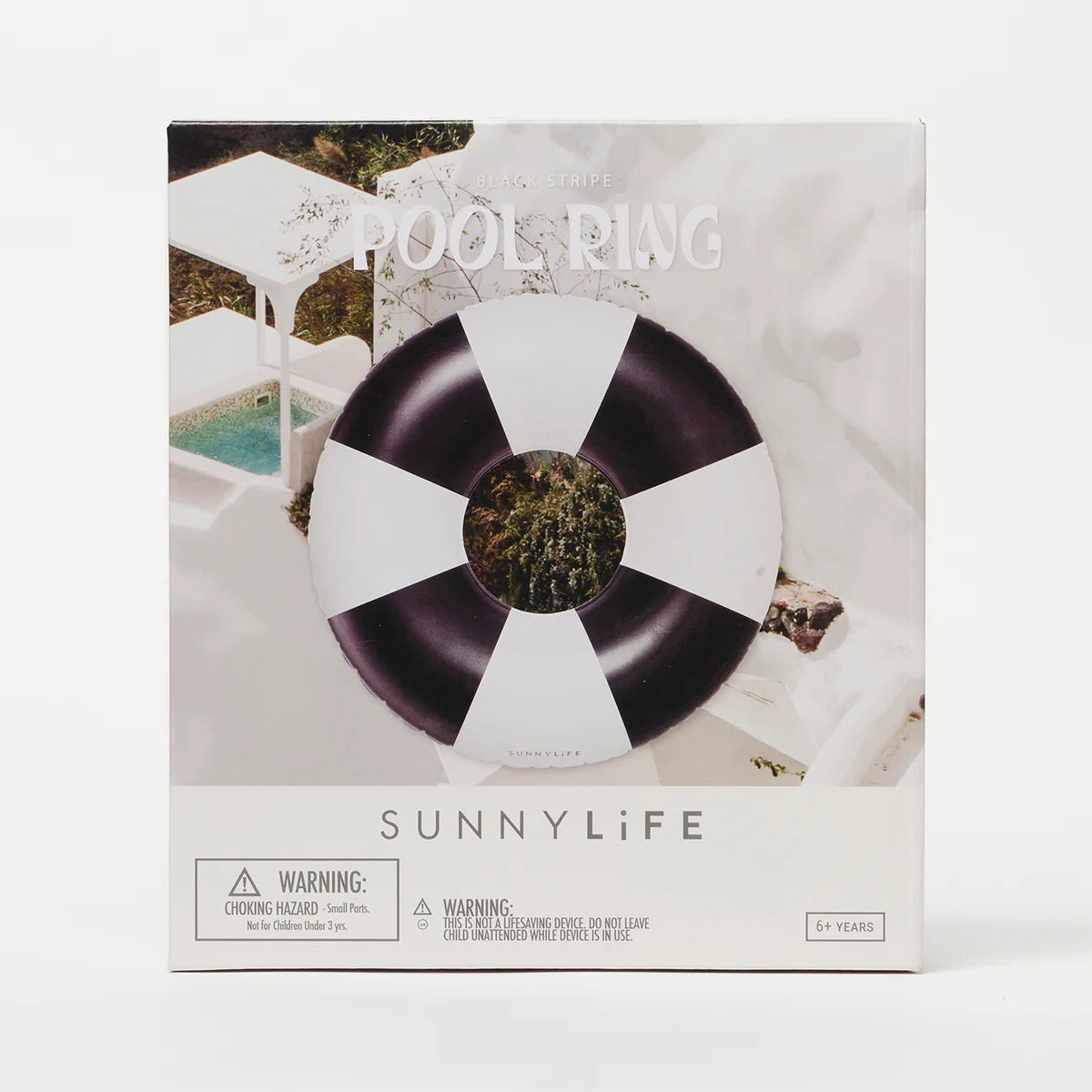 Sunnylife Pool Ring Black Stripe