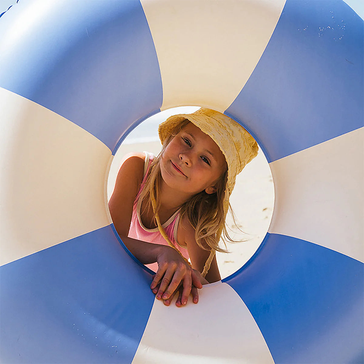 Sunnylife Pool Ring Blue Stripe