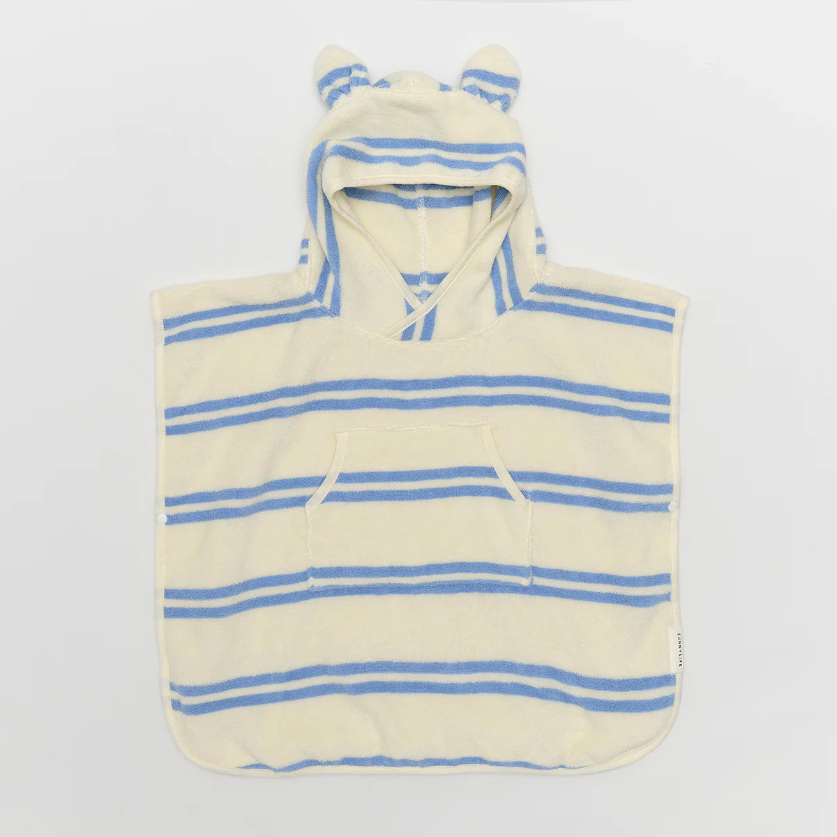 Sunnylife Kapuzenhandtuch für Kinder Sid die Möve Blue Stripe