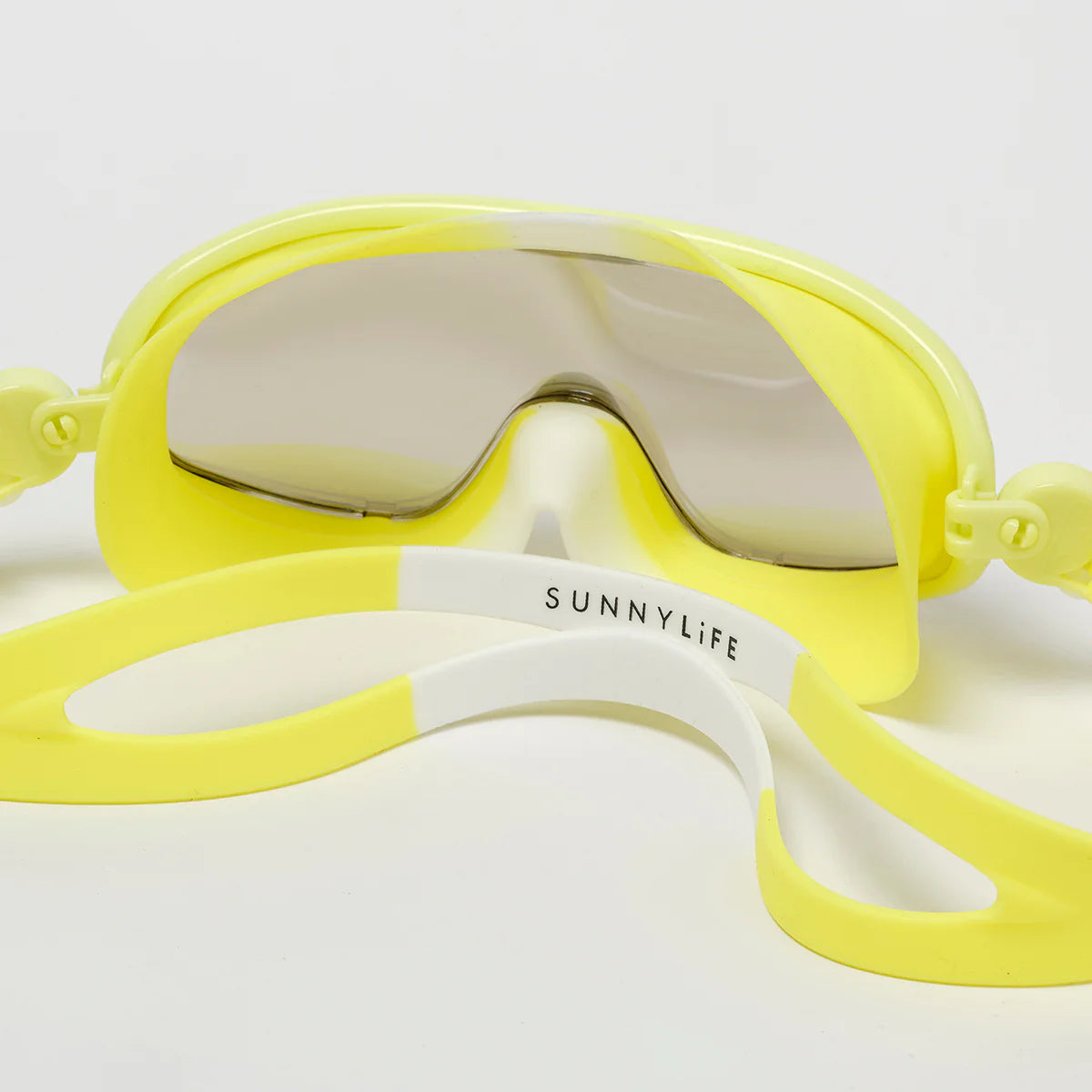 Sunnylife Schwimmbrille gross Kinder Salty der Hai Neon Gelb