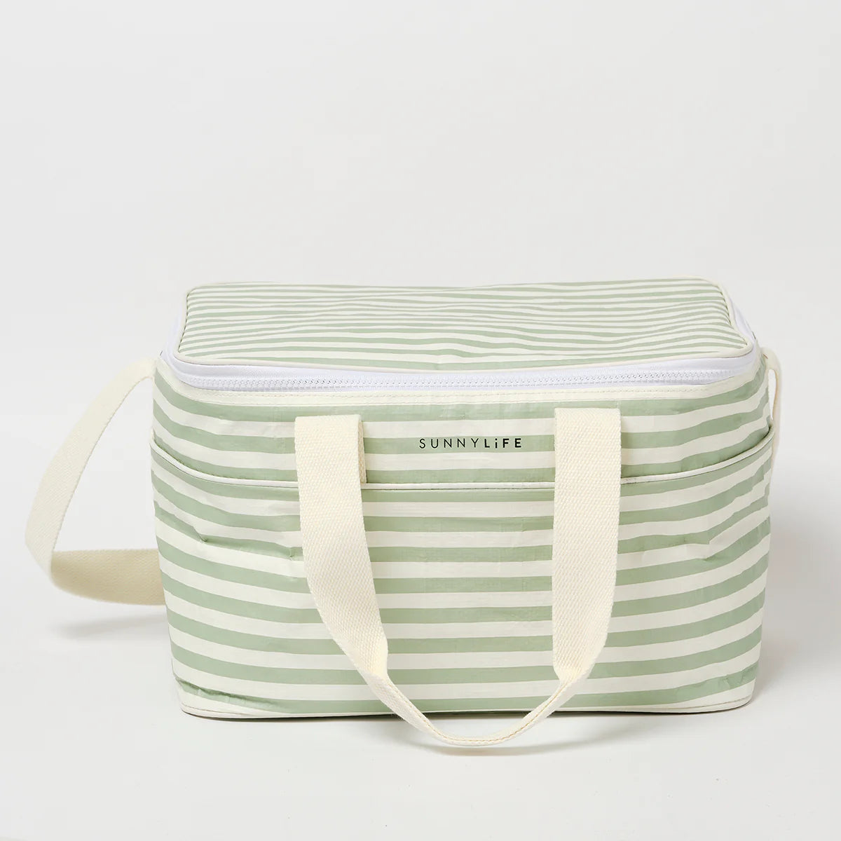 Sunnylife Kühltasche La Palma Sage Stripe