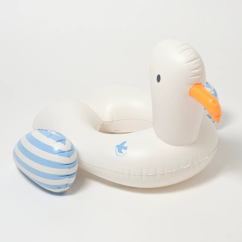 Sunnylife Kinder Schwimmring Sid die Möve Blue Stripe