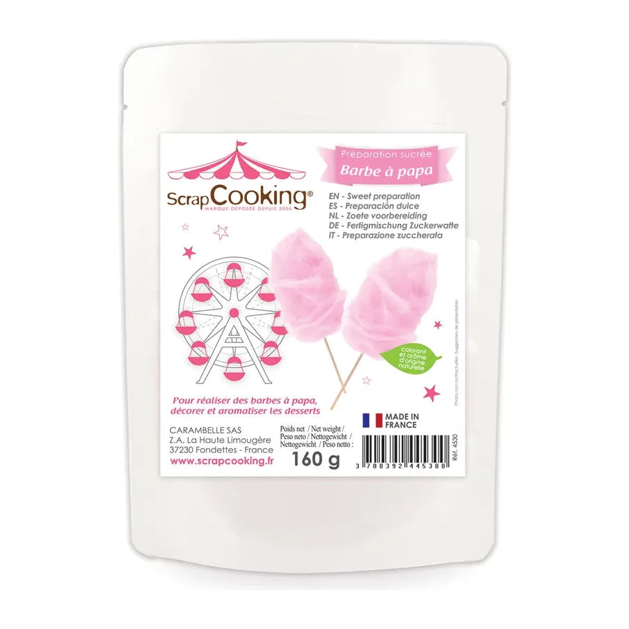 FERTIGMISCHUNG ZUCKERWATTE, BARBE À PAPA 160 G