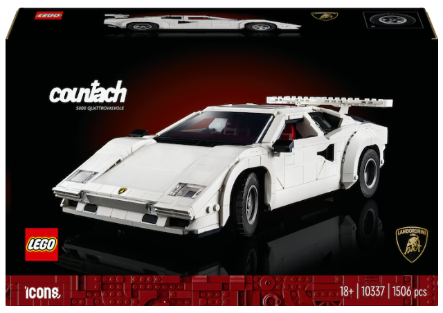 LEGO Icons Lamborghini Countach 5000 Quattrovalvole 10337