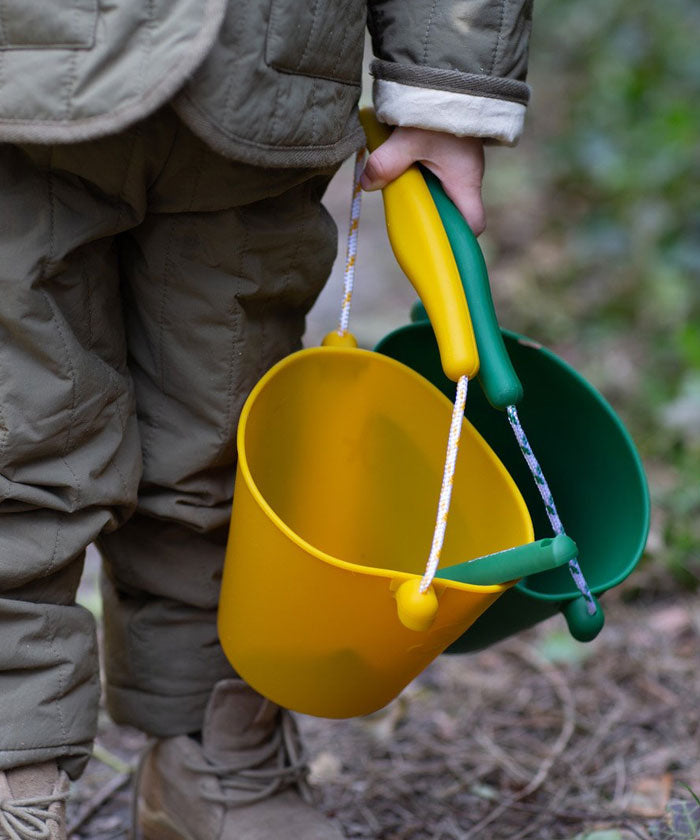 Scrunch Bucket Silikon Eimer Mustard